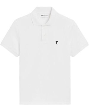 Ami Paris Polo Shirts - White