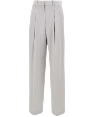 Theory Straight Trousers - Grey