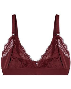 Heist Studios Ondergoed ,Rood ,Nylon De Bridget Microfibre Kant Triangel Bralette