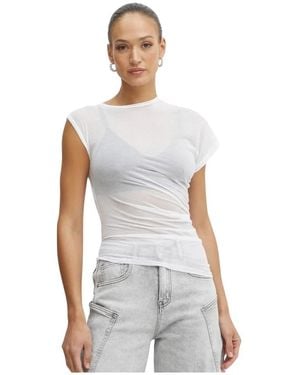 Pinko Asymmetrische T-Shirt - Wit
