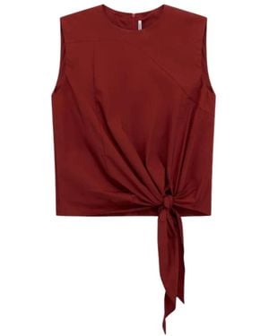 Liviana Conti Sleeveless Tops - Red