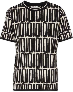 Max Mara Truien & Vesten ,Zwart ,Katoen Ramo Top
