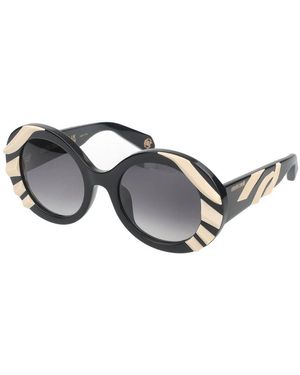 Roberto Cavalli Stijlvolle Zonnebril Zwart Glanzend - Metallic