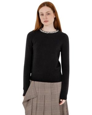 Kaos Round-Neck Knitwear - Zwart