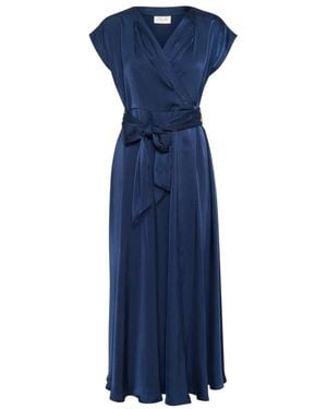 Cream Midi Dresses - Blue