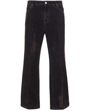Amiri Jeans Met Fluwelen Effect Van Stretchkatoen - Blauw