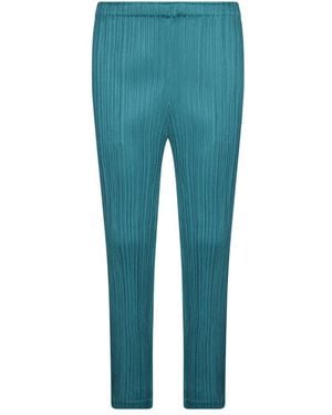 Issey Miyake Slim-Fit Trousers - Blauw