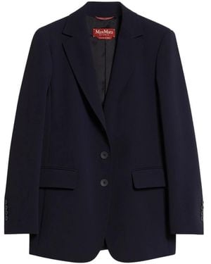 Max Mara Elegante Terni Jurk Voor Vrouwen - Blauw