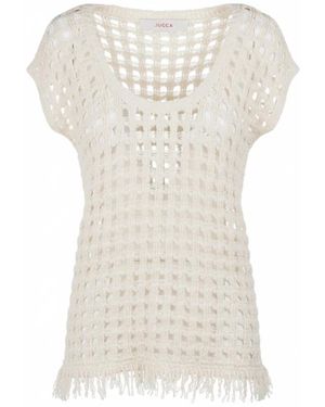 Jucca Truien & Vesten ,Katoen Gilet - Wit