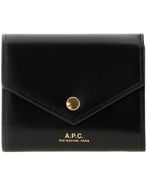 A.P.C. Accessoires ,Zwart ,Wallets & Cardholders