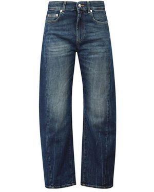 Department 5 Barrel Jeans Mit Gürtelschlaufen - Blau