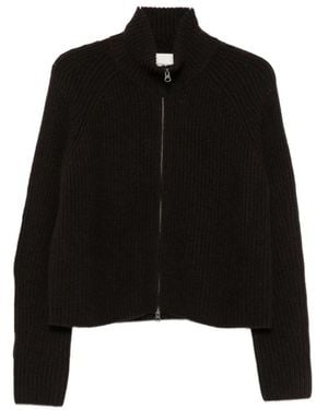 Lisa Yang Sadie Zip Cardigan - Zwart