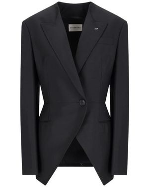 Givenchy Jassen ,Zwart ,Wol Geknoopte Double-Breasted Jas