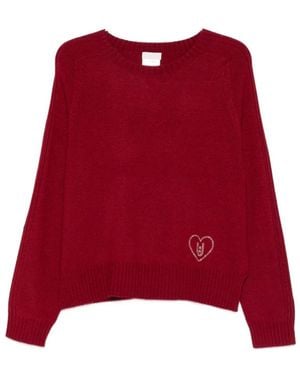 Liu Jo Round-Neck Knitwear - Rouge