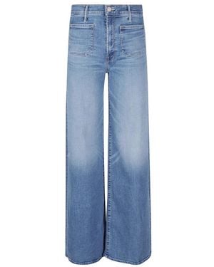 Mother Wide Jeans - Azul