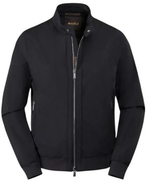 Moorer Jassen ,Blauw ,Polyester Alberti-Kn Bomberjack - Zwart