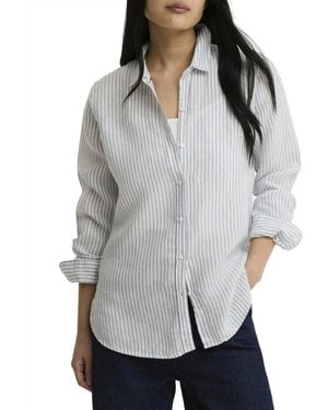 Barbour Overhemden ,Veelkleurig ,Linnen Marine Relaxed Long-Sleeved Shirt - Grijs
