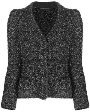 Alberta Ferretti Virgin Wool Cardigan - Zwart