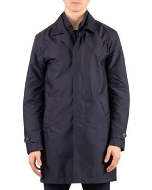 Fay Single-Breasted Coats - Blue