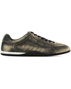 Gucci Schoenen ,Zwart ,Leer Sneaker Leer, R.S - Bruin