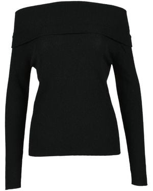 Marella Truien & Vesten ,Zwart ,Wol Monochrome Wollen Trui