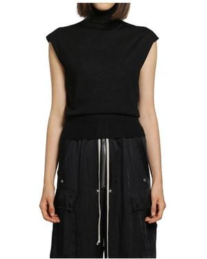Rick Owens Ärmellose Oberteile - Schwarz