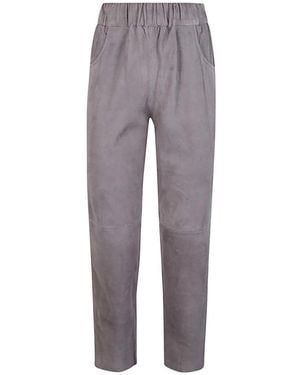 Via Masini 80 Slim-Fit Trousers - Grey