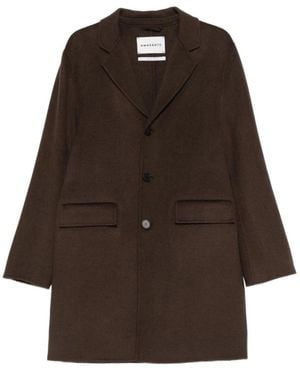 Amaranto Single-Breasted Coats - Marrón