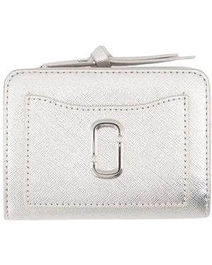 Marc Jacobs Accessoires ,Grijs ,Leer Bi-Fold Wallet - Wit