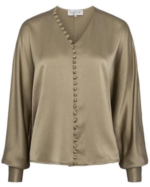 Envelope Seiden Cannes Bluse - Grün