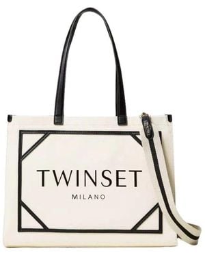 Twinset Tote Bags - Blanc