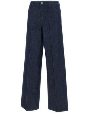Theory Wide Trousers - Blue
