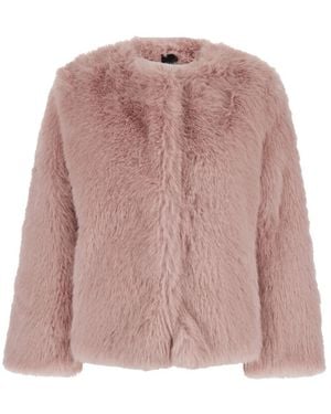 Plain Faux Fur & Shearling Jackets - Rosa