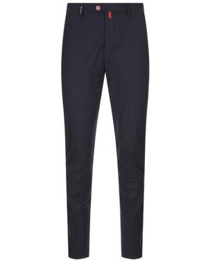 Kiton Slim-Fit Pants - Blue