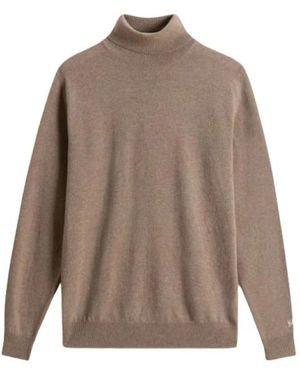 Woolrich Lambswool Rollkragenpullover - Braun