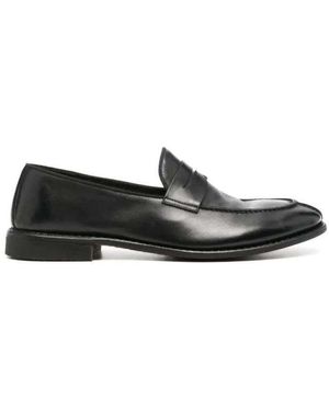Alberto Fasciani Klassischer Lederslipper - Schwarz