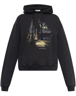 Vetements Hoodies & Sweatvesten ,Zwart ,Katoen Bedrukte Sweater