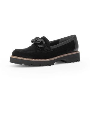 Gabor Damen Slip-On Schuhe - Schwarz