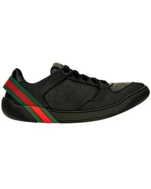 Gucci Schoenen ,Zwart ,Leer Screener Sneaker