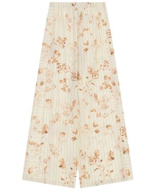 Imperial Broeken ,Veelkleurig ,Polyester Pantalone Palazzo Fantasia - Naturel