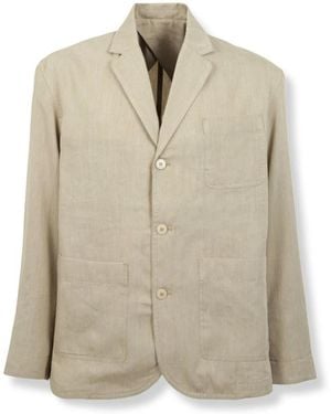 Jacquemus Jassen ,Linnen Giacca Pastro - Naturel