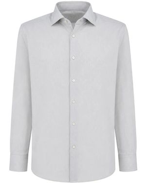 Xacus Overhemden ,Grijs ,Shirt - Wit