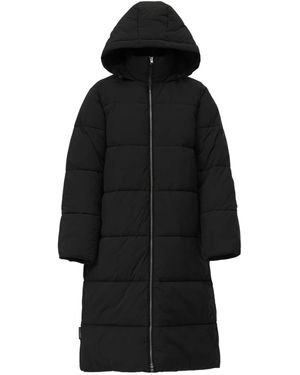 Closed Longline Puffer Coat - Zwart
