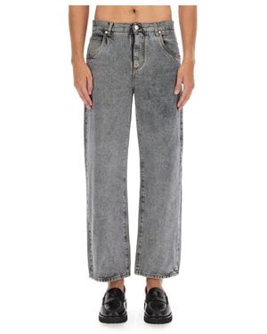 Etro Cropped Jeans - Grey