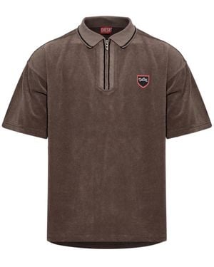 DIESEL Tops ,Bruin ,T-Spongy-Zip Polo