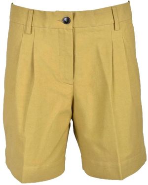 Douuod Woman Casual Shorts - Yellow