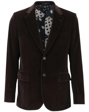 Paul Smith Gerader, Maßgeschneiderter Baumwoll-Blazer - Schwarz
