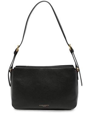 Gianni Chiarini Tassen ,Zwart ,Leer Laura Leren Schoudertas