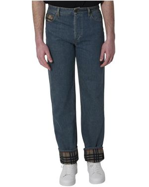 Burberry Dexter Rechte Jeans - Blauw