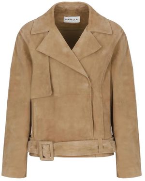 Marella Leather Jackets - Neutre